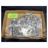 Box of Straight and T- Brackets, misc. sizes