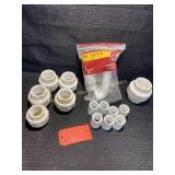 Box of PVC fittings
