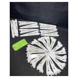 Lot of 6' and 7' white brackets
