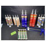 Large Caulk gun, and variety of caulk