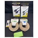 HDMI Cord, Telephone Cable, HDMI Jack