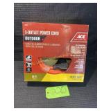 3- Outlet Power Cord- Outdoor-25ft. long