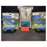 2 Window bird feeders with seed
