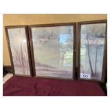 3 Pc. pictures  Fall/Geese Scene
