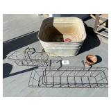 Vintage Wire Window Box, Wire basket, Stainless