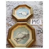 Set of Octagon Swan Prints