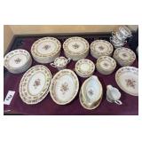 Vintage set of Gold Castle, Occupied Japan Dishes