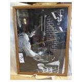 Black and White Print 26' T x 19 1/2' W-- Making