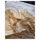 6 Crocheted Doilies