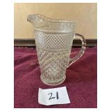 Vintage Anchor Hocking Wexford Clear Glass Pitcher