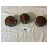 3 Vintage Stoneware Pottery 'Country Fare',
