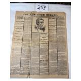 Original 1865 Article from New York Herald