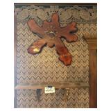 Wooden Shelf and Drift-Wood Clock