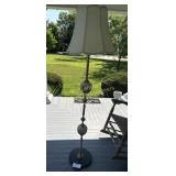 Brass and Porcelain Floor lamp