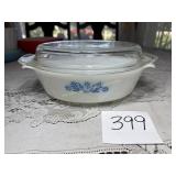 Cornflower Fire King 1 1/2 QT Casserole Baking