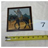 Knight on a horse Tile, made in Spain