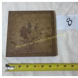 Made in Italy stamped Tile in Wood frame