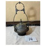 Antique Victorian Silverplate covered butter dish