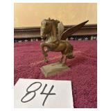 Vintage Solid brass Pegasus figurine