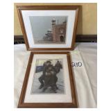 Two Framed Prints of India and Children in Tibet