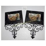 2- Metal 6"x4" Picture Frames