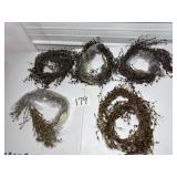 5 Pip Berry Garlands, Various Colors