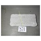 Garden Stone "May Love and Laughter lighten your