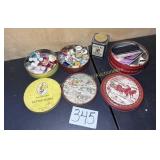 Antique Tins with Sewing Whatnots