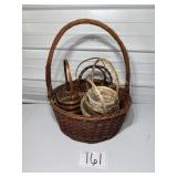 Large basket full of baskets 10 total