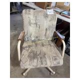Dining room chair on wheels