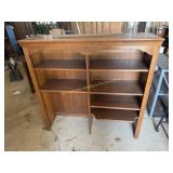 2 piece Ethan Allen Oak Desk with shelving