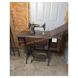 Antique Singer treadle sewing machine