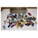 Lot of metal cars, trucks and motorcycles made i