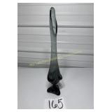 MCM Viking swung charcoal colored vase 18 " tall