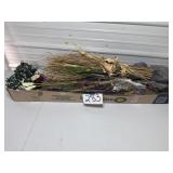 box of dried florals