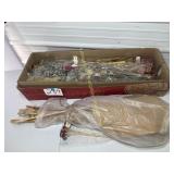 box of dried florals