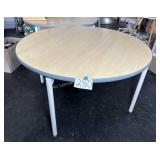 48" formica  top table 27.5 " tall 4 legs