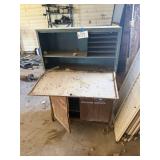 Old Metal Automotive parts cabinet