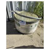 Small drum, 12" T, plywood box with slate pieces