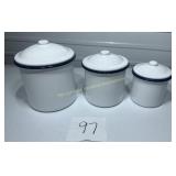 DMS Designs Wholesale Set of 3 Granite canisters
