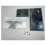 2 Canvas Nature Scenes (7"x14"), Decorative