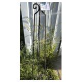 Decorative Wine rack,  32" T.  Metal Easel, 50" T