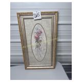 Framed Flower Print 16.75" x 28.75"