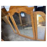 Oak 3 way mirror