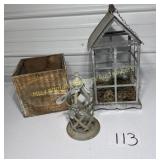 DNS Designs Lantern, Corrugated square planter,