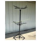 Black Metal Tree Display on Casters