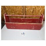 Primitive Red-Painted Tool Box