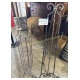 Heavy Metal Decorative Easel, with metal Shelf