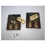 2 Primitive American Wall Hangings