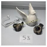 Dove night light electric plug in, 2- resin